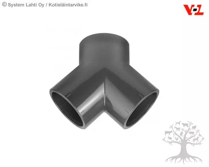 VDL Y-Elbow 75mm PN16 - PVC Piping - 2.09.075 - 3