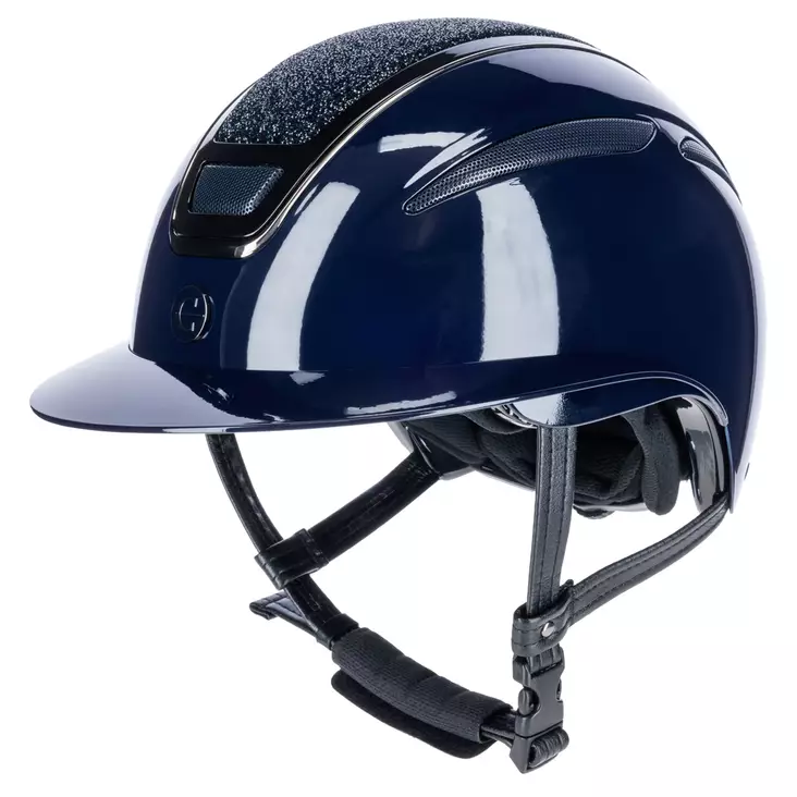 Covalliero Ratsastuskypärä Elite Polo Blue Gloss Glitter - Covalliero Ratsastuskypärät - 3232455 - 1