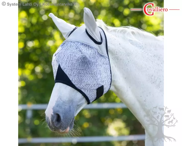 Covalliero Fly Mask with UV -Protection Light Grey - Fly Masks & UV protection - 324515 - 3