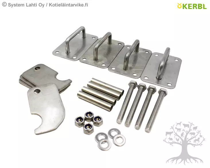 Kerbl Heinälaatikko Fodder Rack HayBox Lattiakiinnityssetti - Heinähäkit, Heinäkaukalot - 3210375 - 2