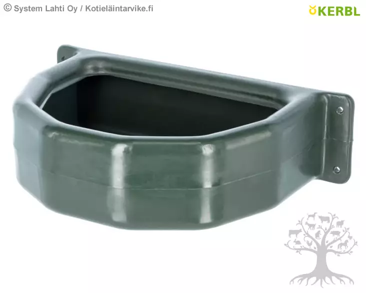 Kerbl Ruokintakaukalo Half Round 25L - Ruokintakaukalot, Sangot - 324825 - 1