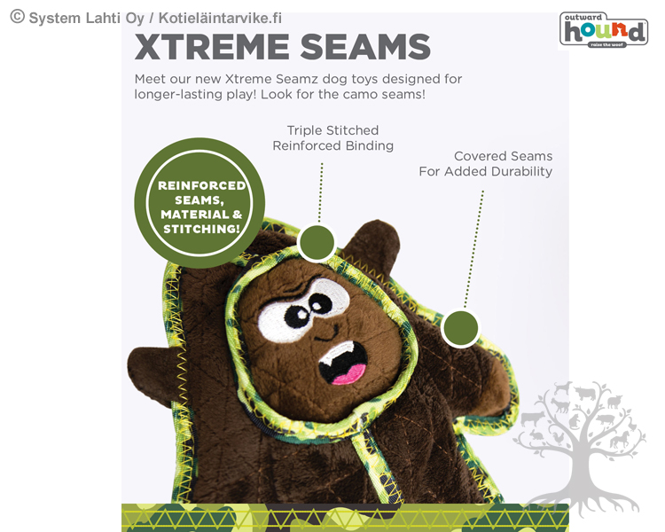 Outward Hound Dog Plush Toy Oh Xtreme Seamz Gorilla Gorilla