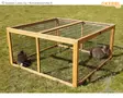 Kerbl Open-Air Enclosure 116x116x58cm - Outdoor Cages, Rabbit Houses - 81716 - 1