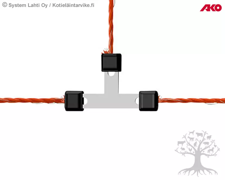 Ako Jatkolukko T-haara Litzclip® ø 3mm, 5kpl - Jatkolukot, -liittimet - 442015-056 - 1
