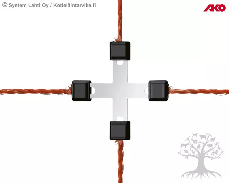 Ako Jatkolukko ristiyhde Litzclip® ø 3mm, 5kpl - Jatkolukot, -liittimet - 442014-056 - 5