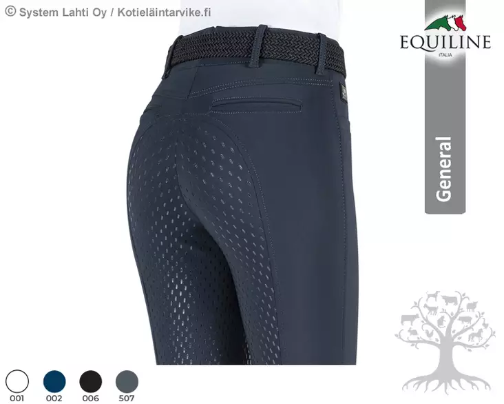 Equiline General Women's Riding Breeches B-Move Full Grip High Waist Adellek - Equiline Women's Riding Breeches  - N08886 - 1