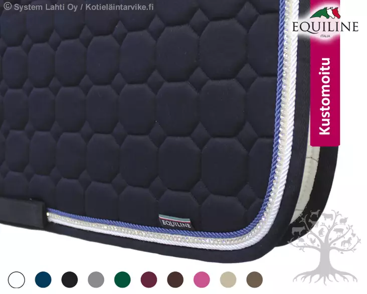 Equiline Saddlepad Octagon Piping 328+S005+386 - EQUILINE Saddle Pads - B01010-328-005-386 - 1