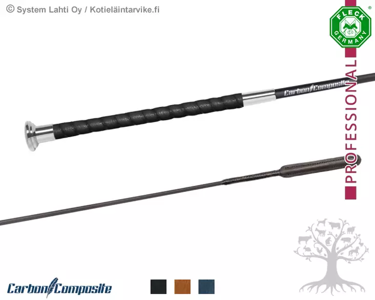 Fleck Dressage Whip Carbon Composite PremiumPlus Fine - Dressage Whips - 253003016 - 1