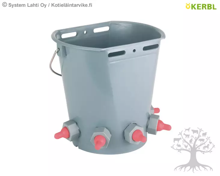 Kerbl Lamb Bucket 8L, 5 Teats - Feeding Buckets and Bottles - 276 - 1