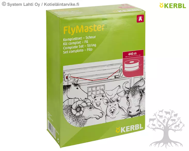 Kerbl Adhesive Cord Complete Set FlyMaster 440m - Fly Rolls, Traps - 299776 - 1