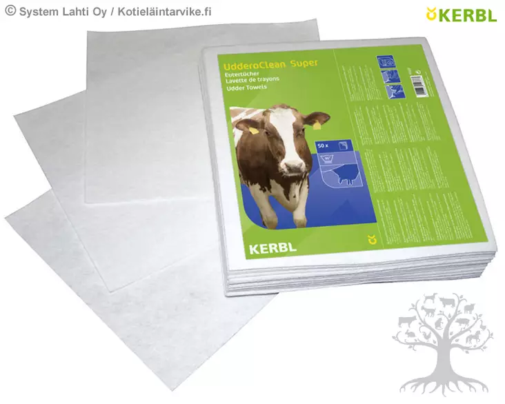 Kerbl Lypsypyyhe UdderoClean Super 34x37cm - Lypsypyyhkeet ja -paperit - 15666 - 2