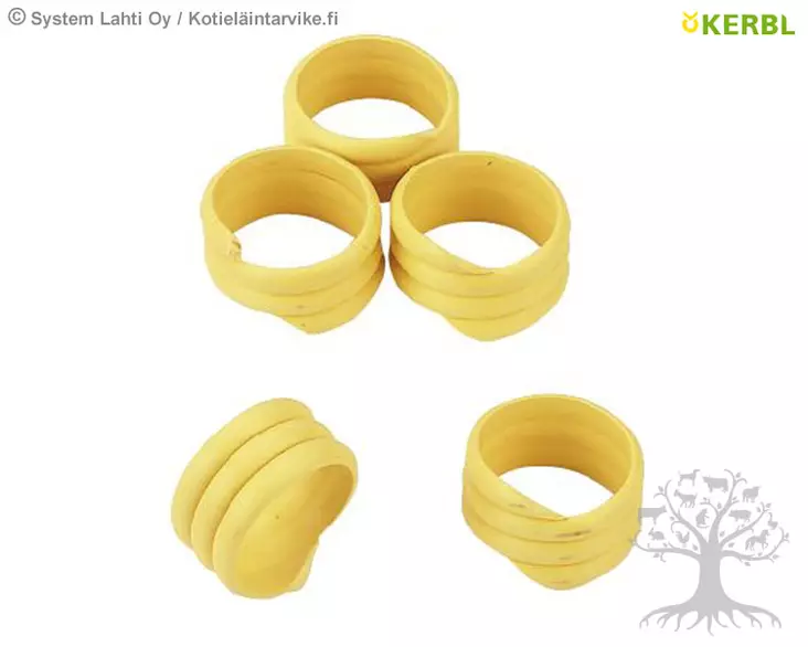 Kerbl Merkintänauha Ø16mm keltainen, 20kpl - Kanojen Merkintä - 72106 - 1