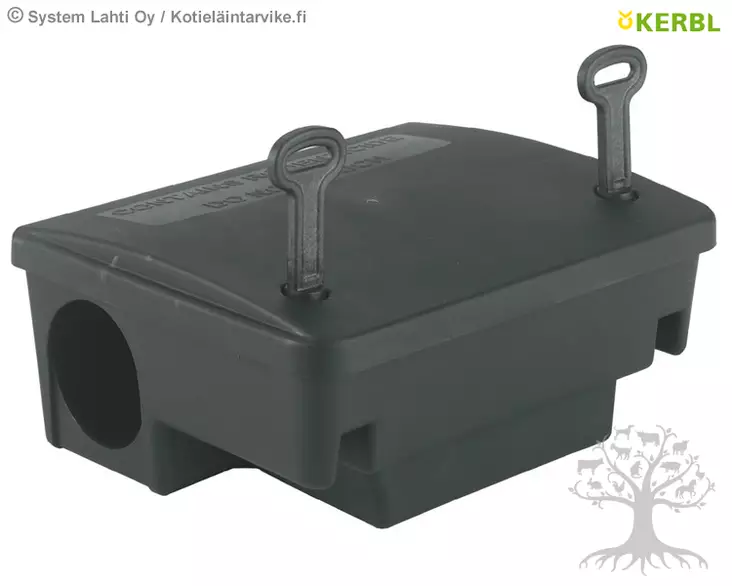 Kerbl Syöttilaatikko rotille BlocBox Plastic - Tuholaistorjunta - 299636 - 2
