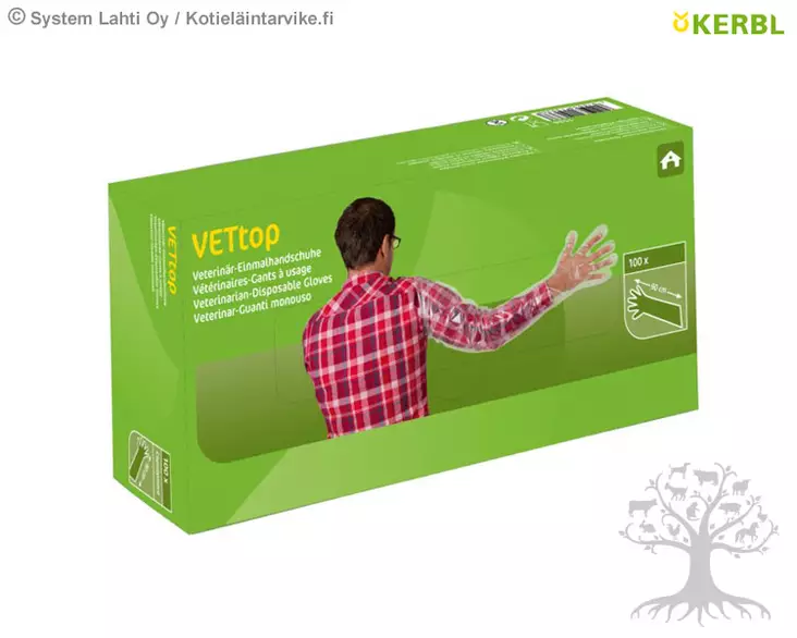 Kerbl Tutkimuskäsine VetTop, 100kpl - Tutkimuskäsineet - 1536 - 4