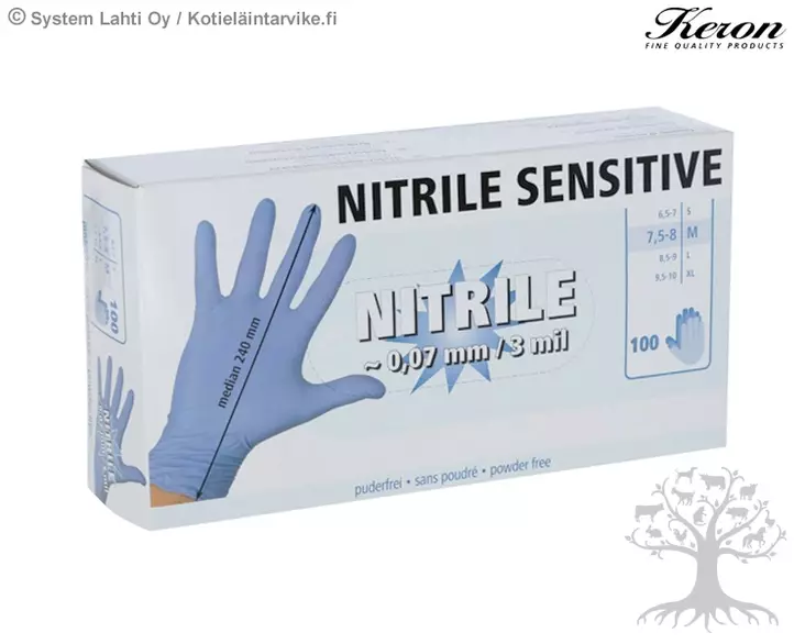 Keron Disposable Glove Nitrile Sensitive 100 pcs - Disposable gloves - 153066 - 1