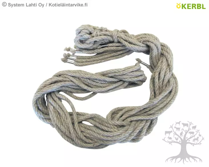 Köysi, hamppua, 250cm/8mm, 10kpl - Riimut - 3776 - 1