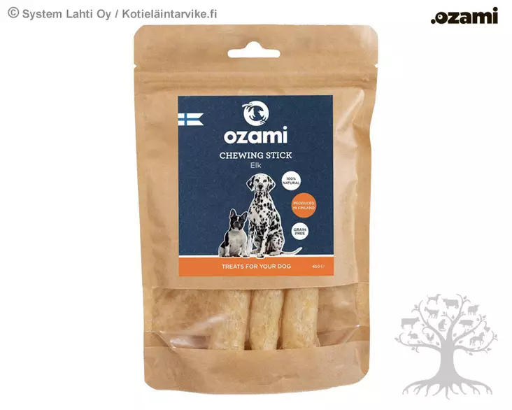 Ozami Premium Hirvennahkaluut 3kpl - Kuivatut Herkut, Purutikut - 694.8056 - 1