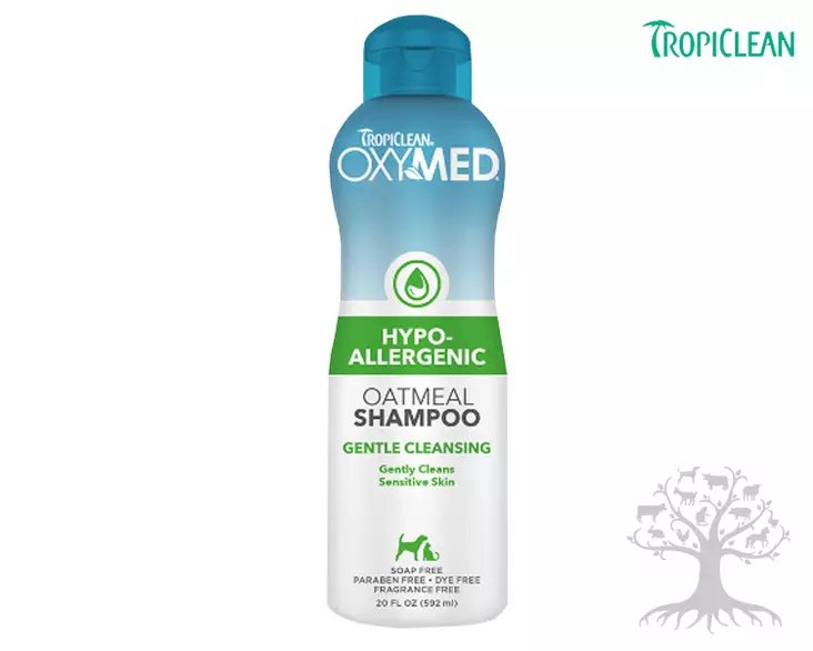 TropiClean OxyMed Hypo-Allergeeninen Kaurashampoo 592ml - Shampoos, Conditioners - 719.1706 - 1