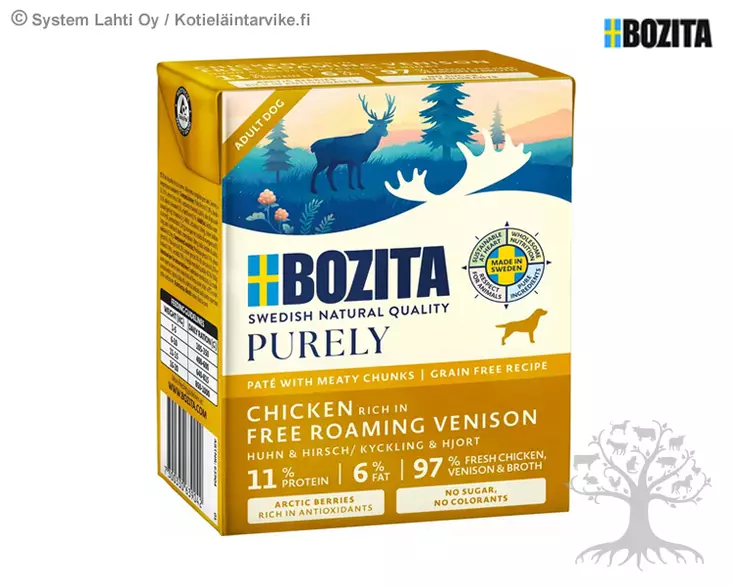 Bozita Purely Paté Adult Venison 370g - Bozita Nordic & Naturals - 677.2266 - 1