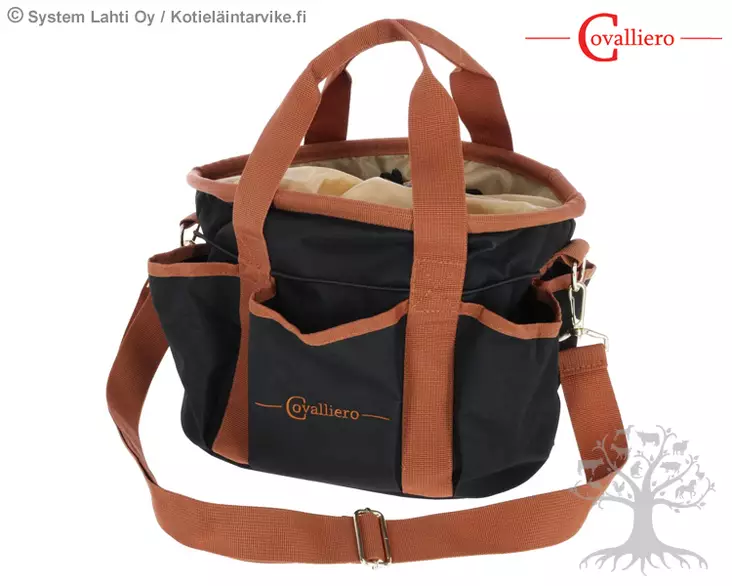 Covalliero Harjalaukku Black/Cognac - Harjalaukut - 3230526 - 1