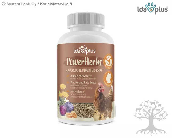 IdaPlus Lisäravinne PowerHerbs 150g - Kanojen vitamiinit - 73186 - 1