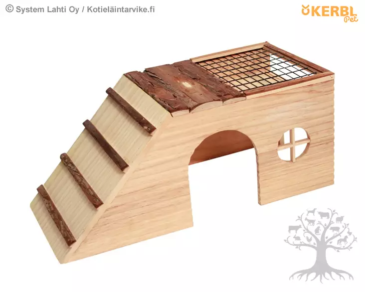 Kerbl Pet Rodent House With Roof Garden Nature - Rodent Houses & Cottages - 82746 - 1
