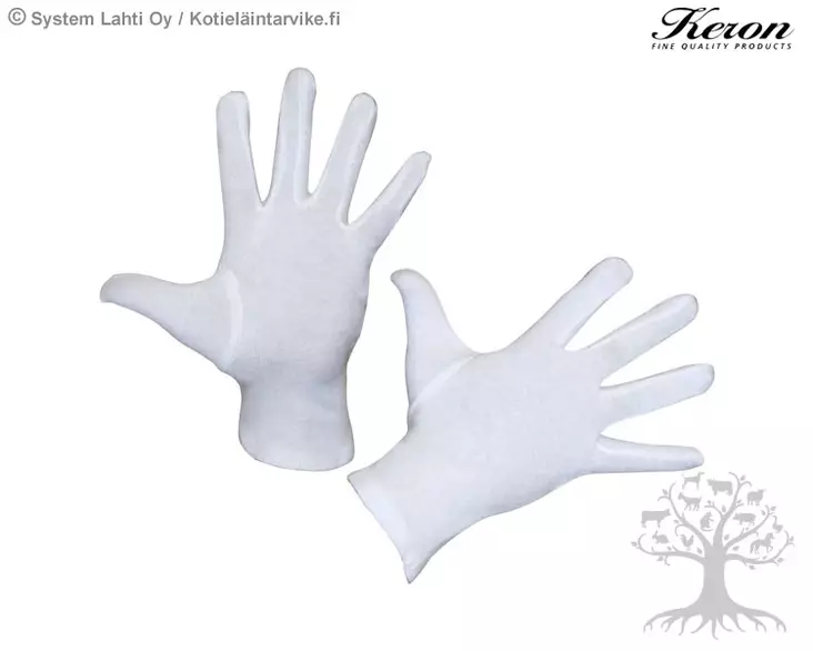 Keron Puuvillakäsineet Derma Tex 6kpl - Työkäsineet - 29725-6 - 1