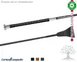 Fleck Jumping Whip Carbon Composite Leather Grip - Jumping Whips - 253002017 - 1