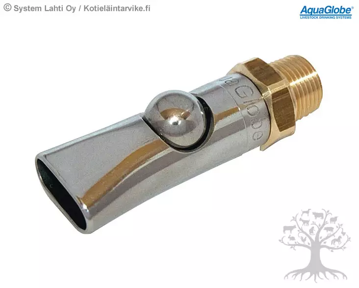 AquaGlobe Juomanippa 97mm, 1/2" - 3/4" - Purentanipat - 223207 - 1