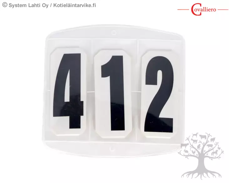 Kerbl Kisanumero 3-numeroinen Tarrakiinnitys - Competition Accessories - 321467 - 1
