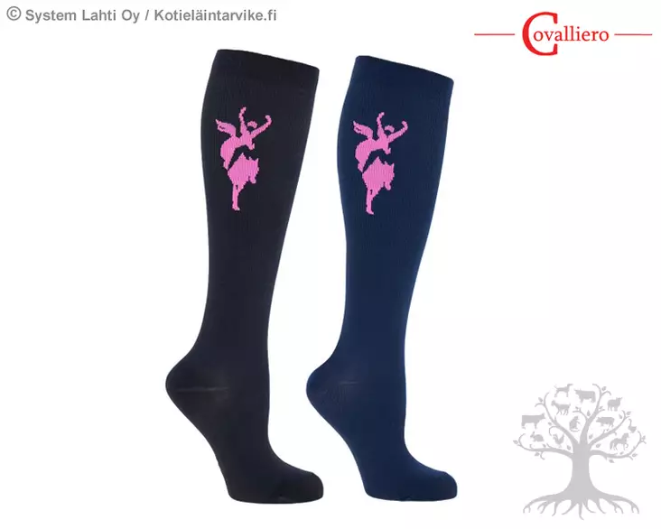 2 parin/pakkaus, 34-36 - Riding Socks - 3228077 - 1