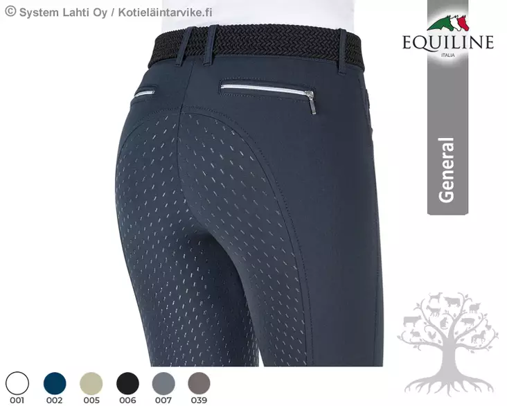 Equiline General Naisten Ratsastushousut E-Plus Superior Full Grip Cedar - Equiline Naisten Ratsastushousut - N08697 - 1