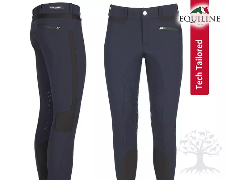 Equiline Limited Men's Riding Breeches Schoeller Knee Grip Thomas - Equiline Men's Riding Breeches - N08407 - 1