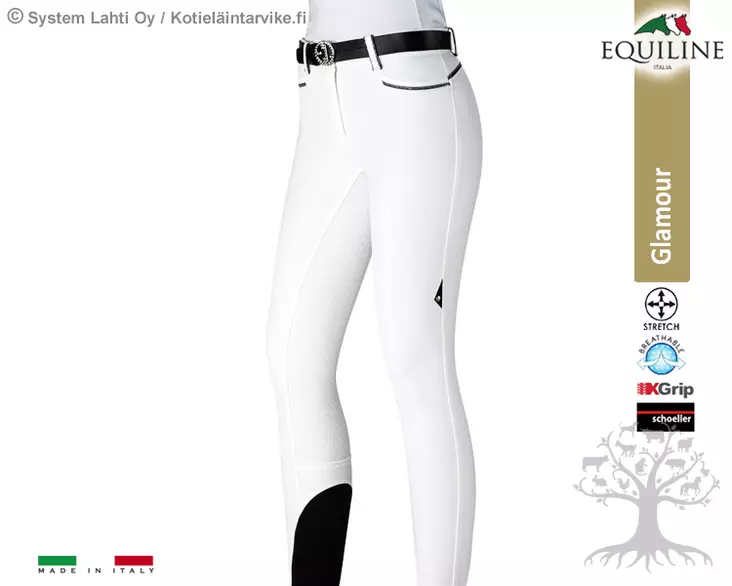 Equiline Limited Naisten Ratsastushousut Schoeller Full Grip Galaxyg - Equiline Naisten Ratsastushousut - N08907 - 1