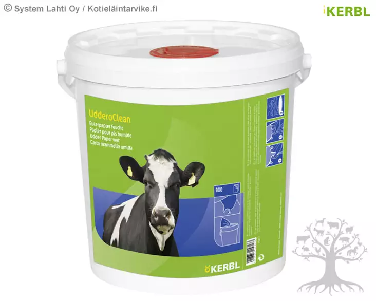 Kerbl Kostea lypsypyyhe UdderoClean 800kpl - Lypsypyyhkeet ja -paperit - 15817 - 2