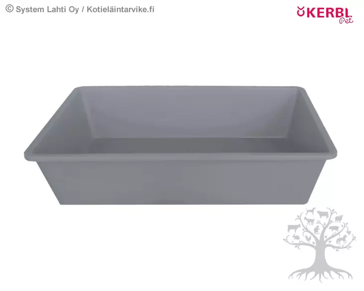 Kerbl Pet Cat Litter Box Grey - Top Open - 86167 - 1