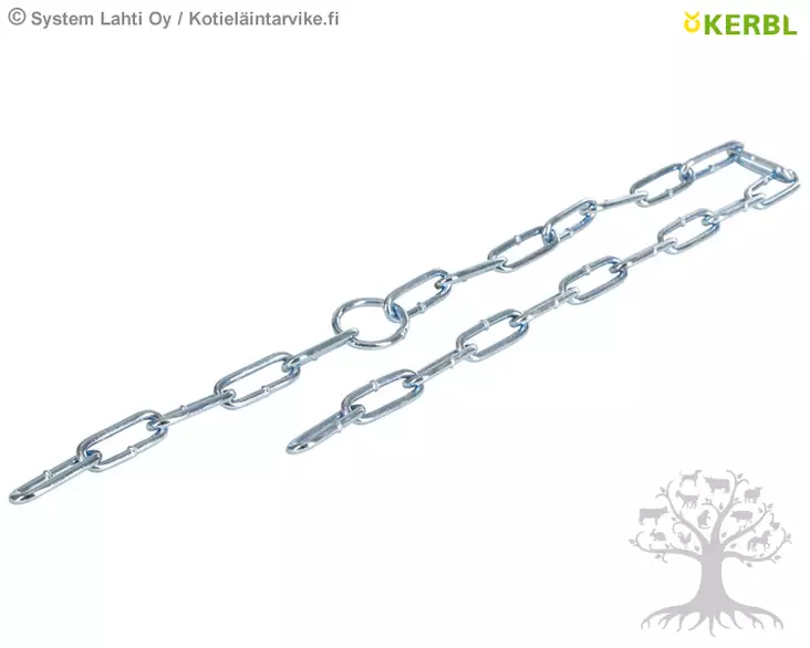 Kerbl Hanging Chain with Ring 4mm, 75cm - Tail Biting, Toys - 22607 - 2