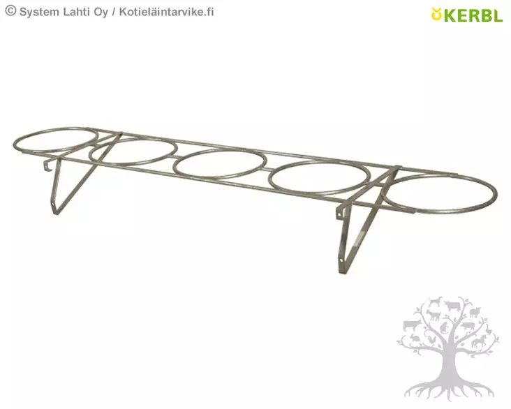 Kerbl Sankoteline 5-paikkainen Holder for Concentrate Bucket - Sankotelineet - 14527 - 1