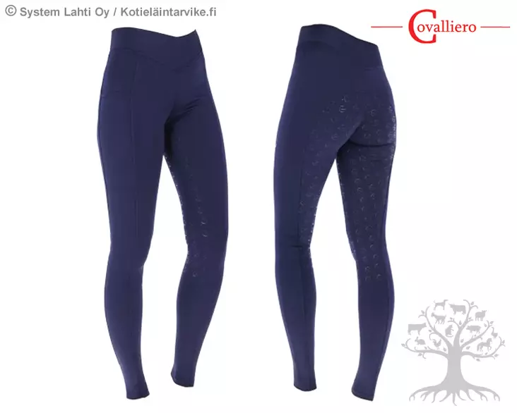 Covalliero Riding Tights Full Grip ClassicStar Navy - CV Kids Riding Breeches - 3224707 - 1