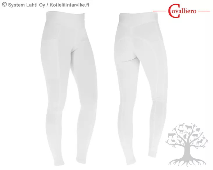 Covalliero Ratsastuslegginsit Full Grip ClassicStar White - CV Lasten Ratsastushousut - 3225357 - 1