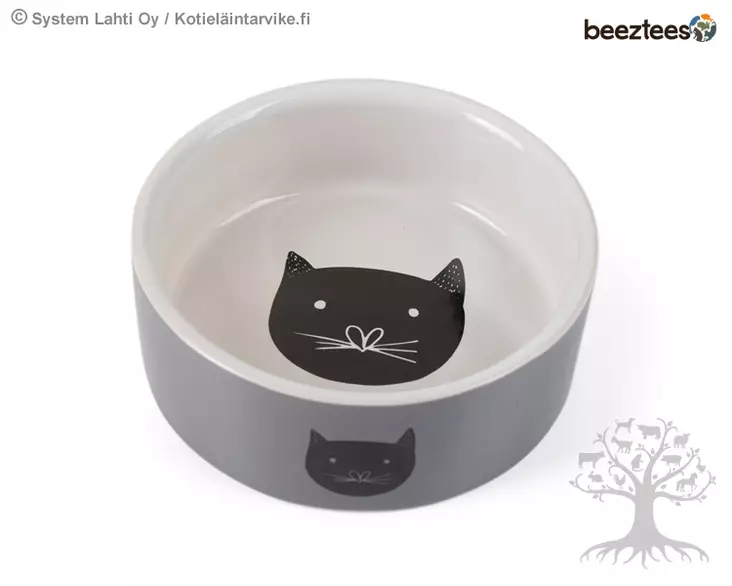 Beeztees Keraaminen Kuppi Cat Motiv 350ml - Keraamiset kupit - 719107 - 1