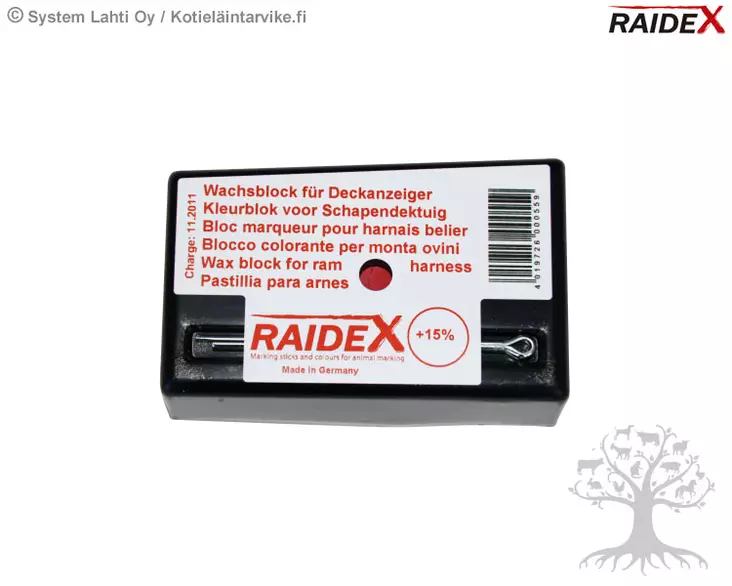 Raidex Wax Block for Ram Harness - Lambing, Breeding - 2737 - 1