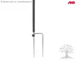 AKO Aitatolppa Standard - Varaosat Aitausverkoille - 27248 - 4