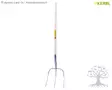 Kerbl Bedding Fork ABT Standard 3-tines, 30x30cm - Forks - 50108 - 1
