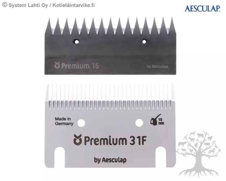 Aesculap Blade Set Premium 31F/15 teeth - Clipper Blades - 18958 - 2