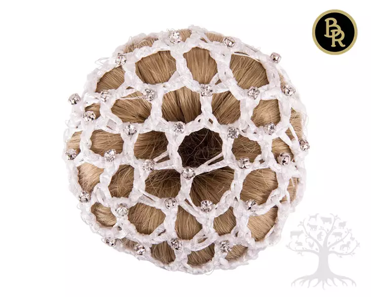 BR Hiusverkko Big With Diamonds White - Hairnets - 716920-08 - 1