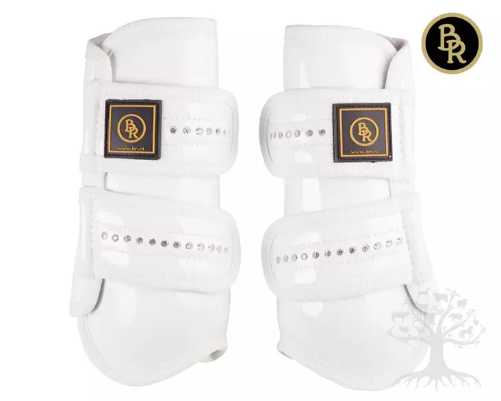 BR Koulusuojat Pro Max Strass Shiny White - Dressage Boots - 292084-08 - 1