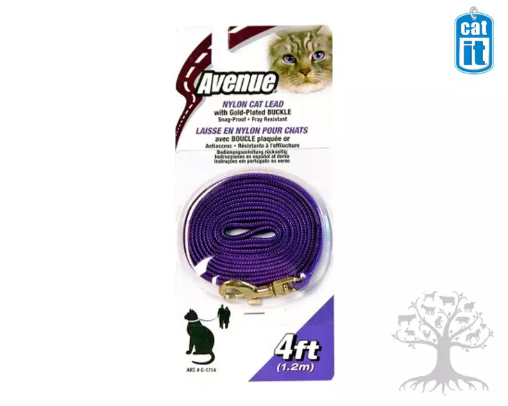 Catit Talutin Avenue Lila 5mm, 1.2m - Cat Leashes - 750.0098 - 1