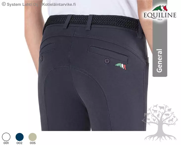 Equiline General Poikien Ratsastushousut Knee Grip Jhoank - Equiline Junior Ratsastushousut - N03018 - 1