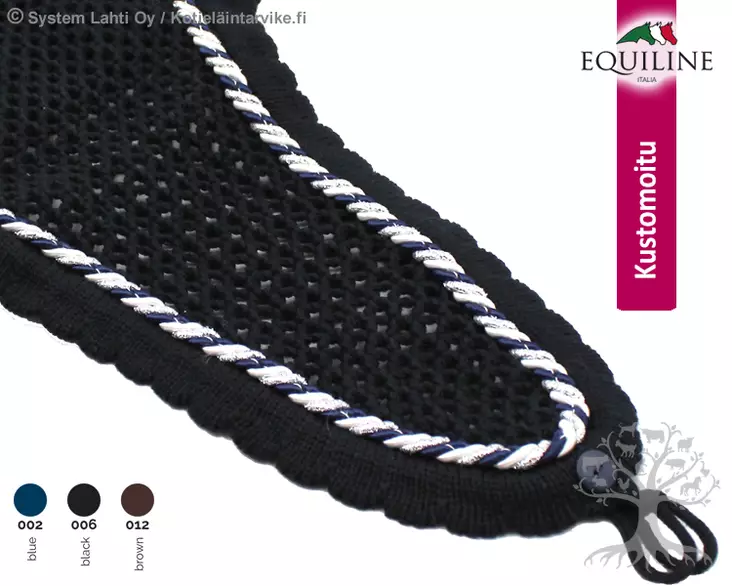 Equiline Ear Net Soundless Ruben Piping 88 - EQUILINE Ear Nets - E01044-88 - 1